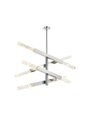 Ari 8-Light Chandelier in Chrome And Clear
