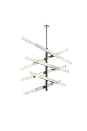 Ari 12-Light Chandelier in Chrome And Clear