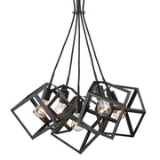 Cassio 5-Light Pendant in Matte Black