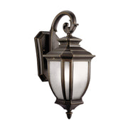 Salisbury 19.5" Outdoor Wall Lantern in Rubbed Bronze