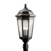 Courtyard 3-Light Outdoor Post Light in Rubbed Bronze