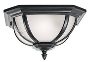 Salisbury 2-Light Outdoor Flush Mount in Black