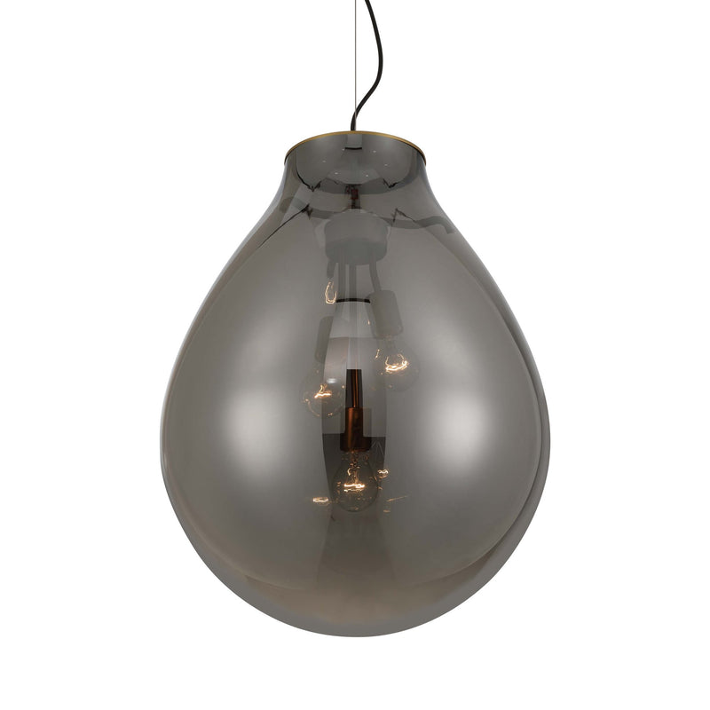 Drop 3-Light Pendant in Brushed Champagne Brass