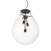 Drop 3-Light Pendant in Matte Black