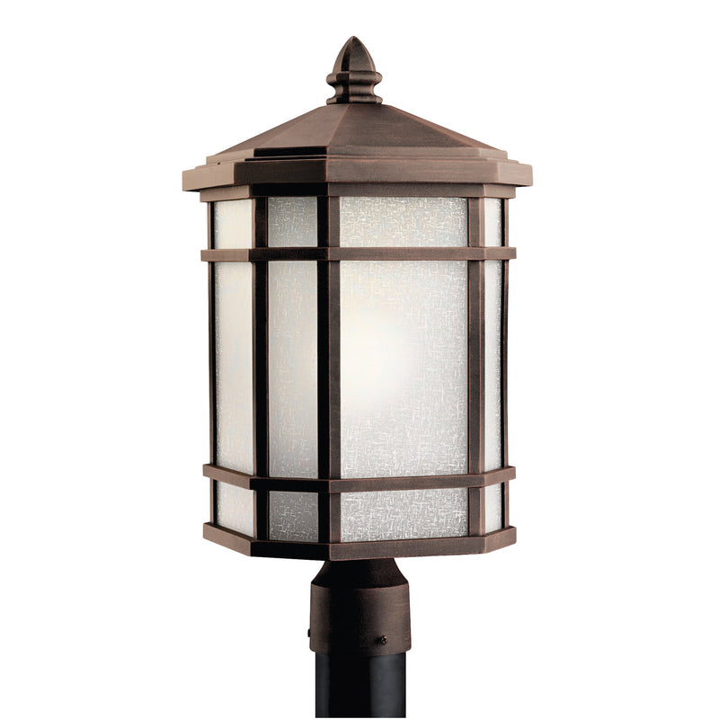Cameron Outdoor Post Mount 1-Light in Prairie Rock