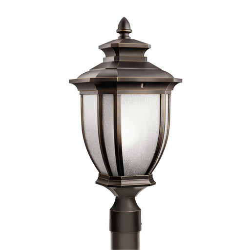 Salisbury Outdoor Post Mount 1-Light in Rubbed Bronze