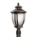 Salisbury Outdoor Post Mount 1-Light in Rubbed Bronze