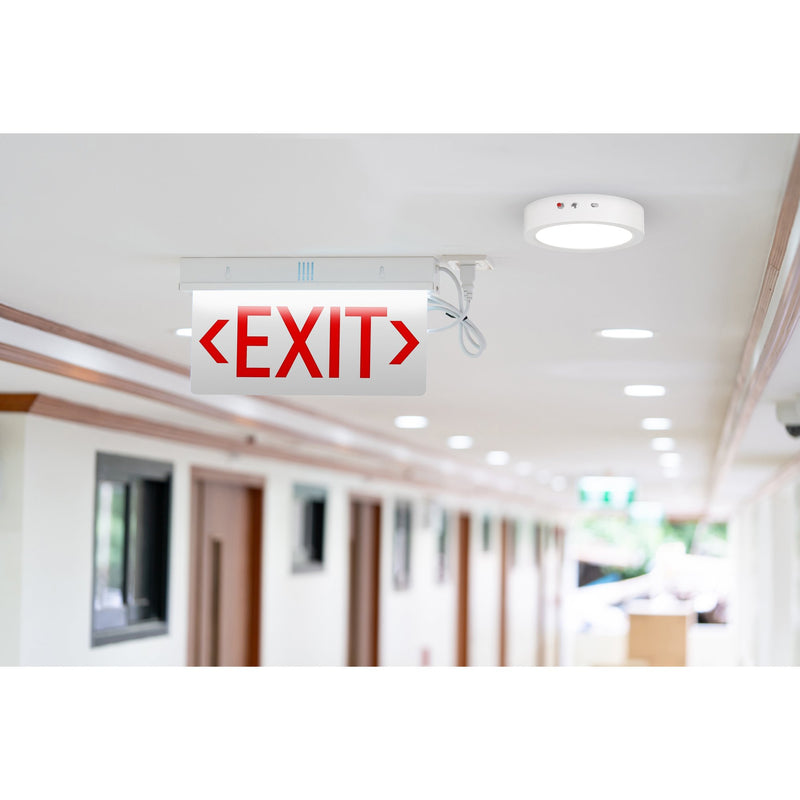 Slim 7" Color Selectable LED Flush Mount in White