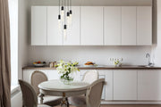 Aurora 20" 5-Light Round Pendant in Chrome And Clear