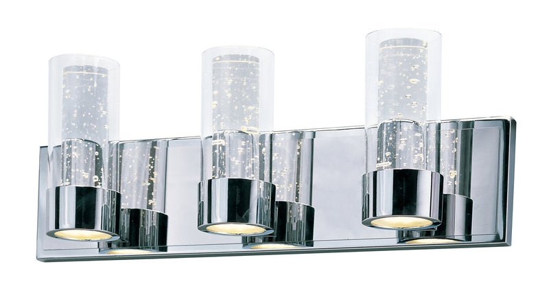 Sync 3 Light LED Bath Vanity Light in Polished Chrome