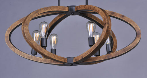 Bodega Bay 6 Light Chandelier in Anthracite