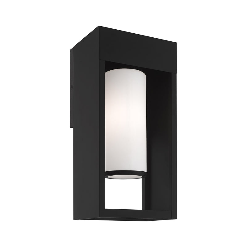 Bleecker Large Outdoor Wall Lantern in Black