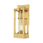 Delancey Medium Outdoor Wall Lantern in Satin Brass