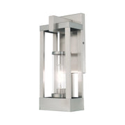 Delancey Medium Outdoor Wall Lantern in Brushed Nickel