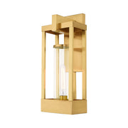 Delancey Large Outdoor Wall Lantern in Satin Brass