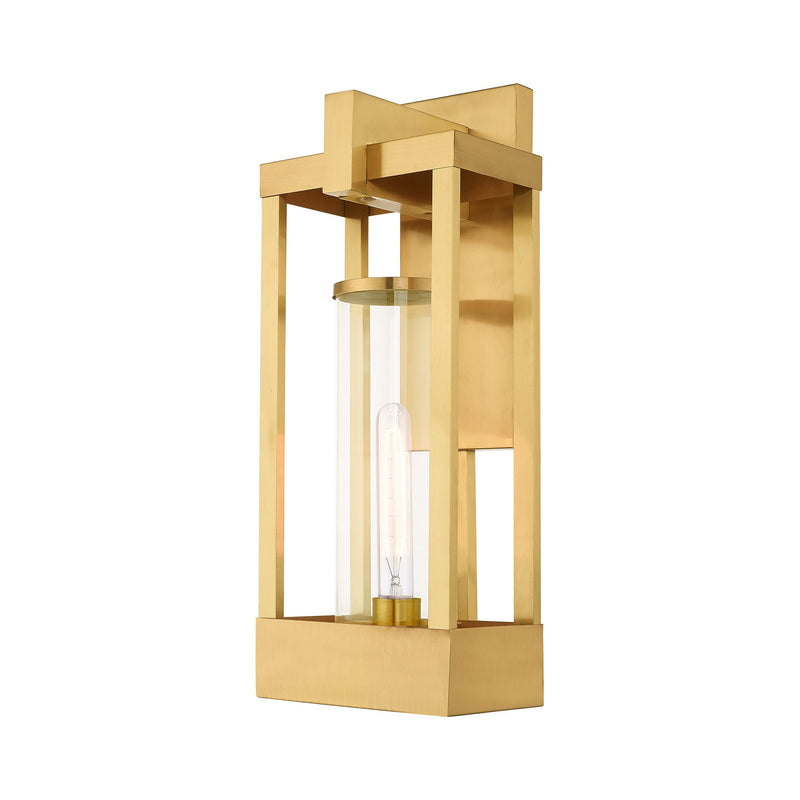 Delancey Large Outdoor Wall Lantern in Satin Brass