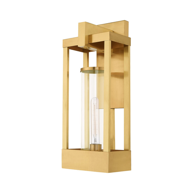 Delancey Large Outdoor Wall Lantern in Satin Brass