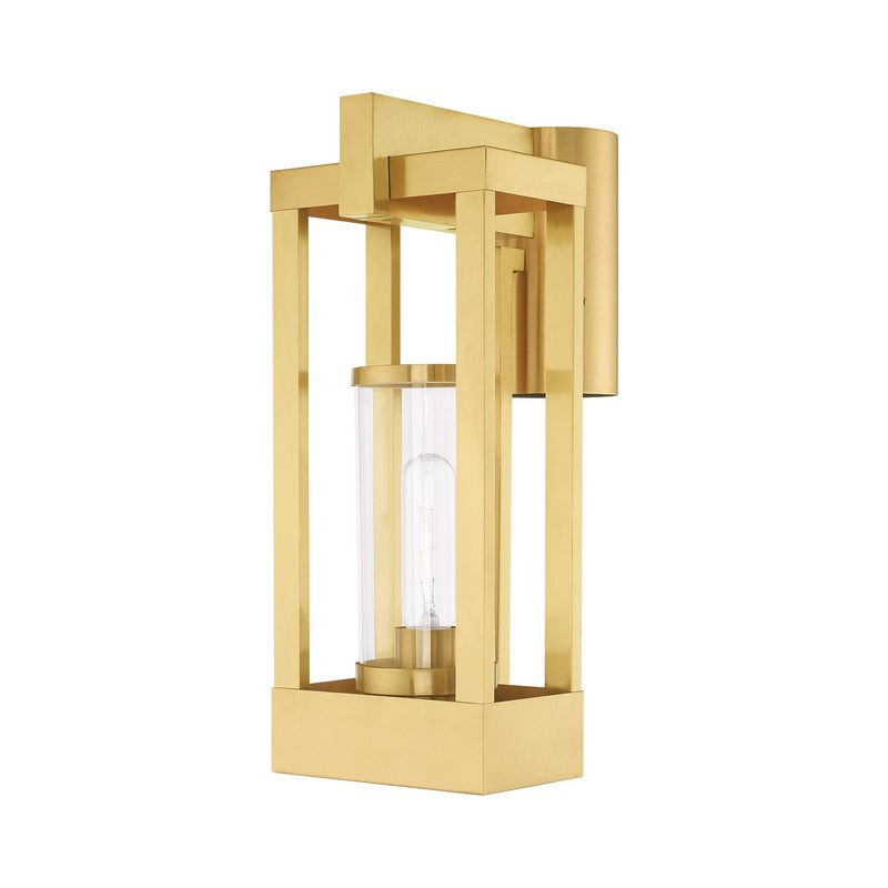 Delancey 15" Outdoor Post Light in Satin Brass