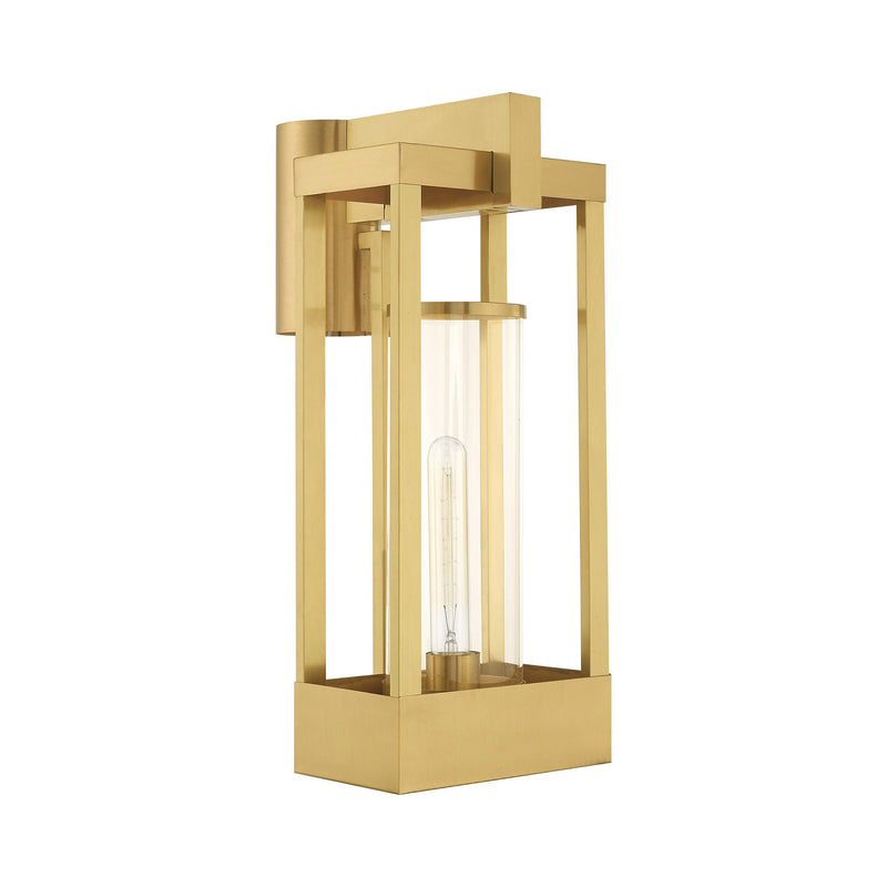 Delancey 19" Outdoor Post Light in Satin Brass