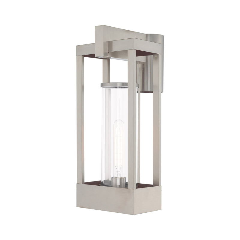 Delancey 19" Outdoor Post Light in Brushed Nickel
