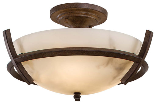 Calavera 3-Light Semi-Flush Mount in Nutmeg
