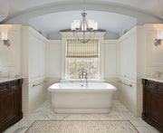 Cannondale 1 Light 5.75" Wall Sconce in Brushed Nickel in a room setting