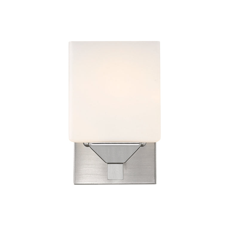 Quube 1 Light 4.25" Wall Sconce in Brushed Nickel