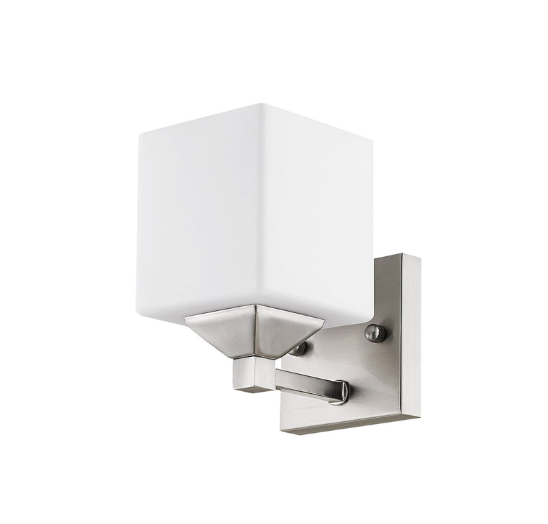 Quube 1 Light 4.25" Wall Sconce in Brushed Nickel