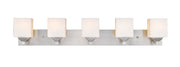 Quube 5 Light 38.5" Vanity in Brushed Nickel