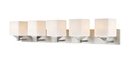 Quube 5 Light 38.5" Vanity in Brushed Nickel