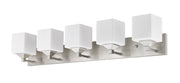 Quube 5 Light 38.5" Vanity in Brushed Nickel