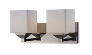 Quube 2 Light 13" Vanity in Chrome