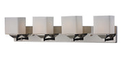 Quube 4 Light 30" Vanity in Chrome