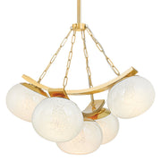Duxbury 5-Light Chandelier in Aged Brass