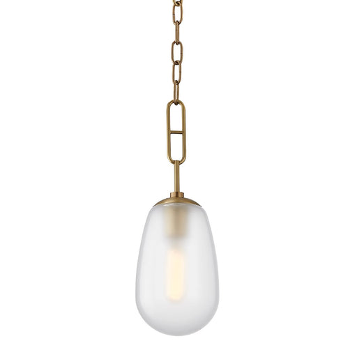 Bruckner Small Pendant in Aged Brass