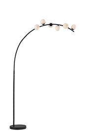 Ronan LED Arc Floor Lamp in Black
