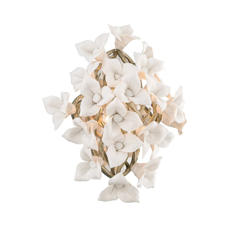 Lily Wall Sconce in Stria Gold Leaf