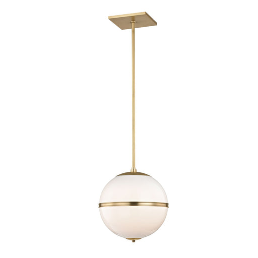 Truax 1 Light 12" Pendant in Aged Brass