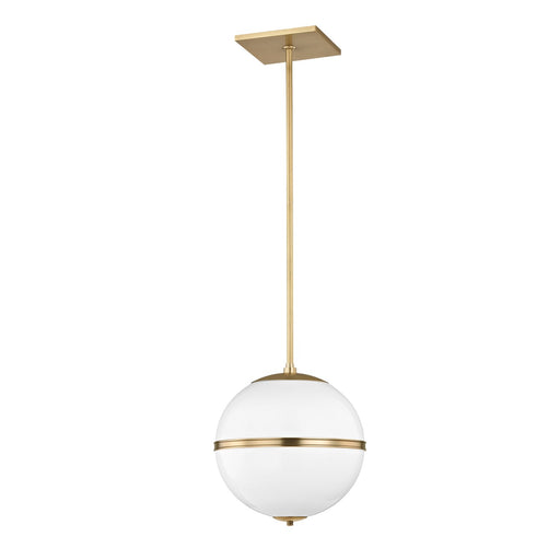 Truax 1 Light 12" Pendant in Aged Brass