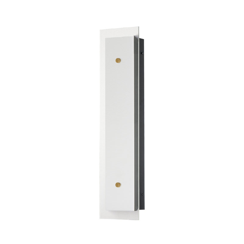 Spectre 24" LED Wall Sconce in Black / Natural Aged Brass