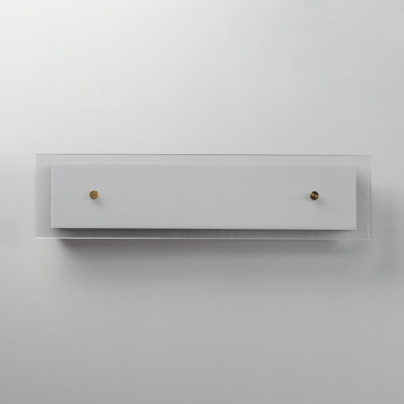 Spectre 24" LED Wall Sconce in Black / Natural Aged Brass