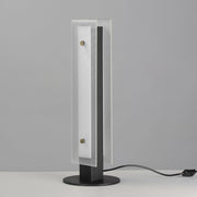 Spectre 20" LED Table Lamp in Black / Natural Aged Brass