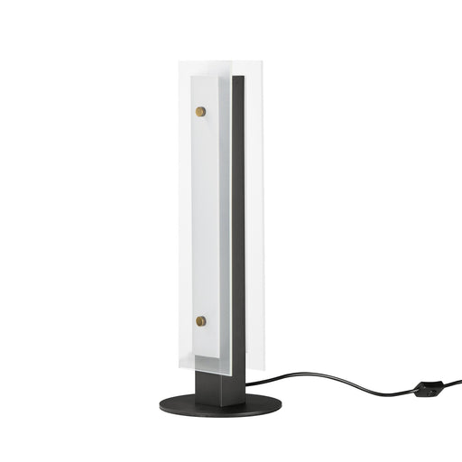 Spectre 20" LED Table Lamp in Black / Natural Aged Brass