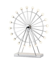 Coney LED Ferris Wheel Accent Lamp in Chrome