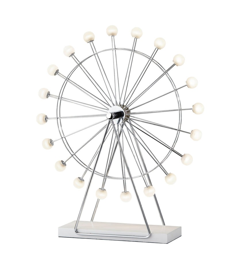Coney LED Ferris Wheel Accent Lamp in Chrome