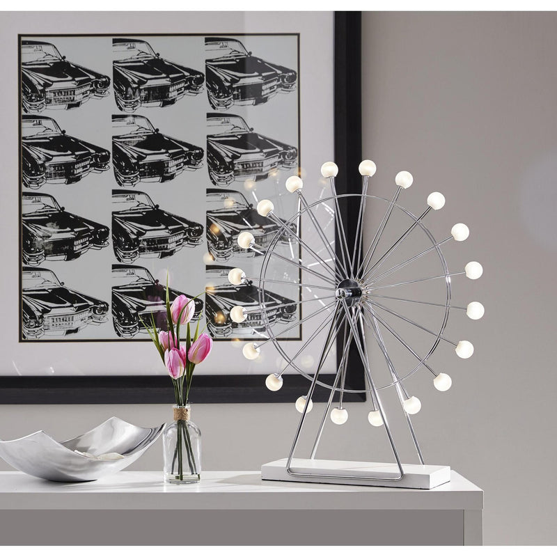 Coney LED Ferris Wheel Accent Lamp in Chrome