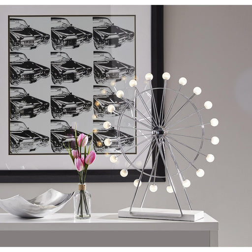 Coney LED Ferris Wheel Accent Lamp in Chrome