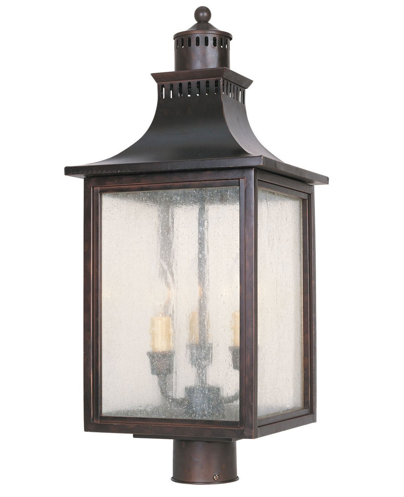 Monte Grande 3-Light Outdoor Post Light in English Bronze