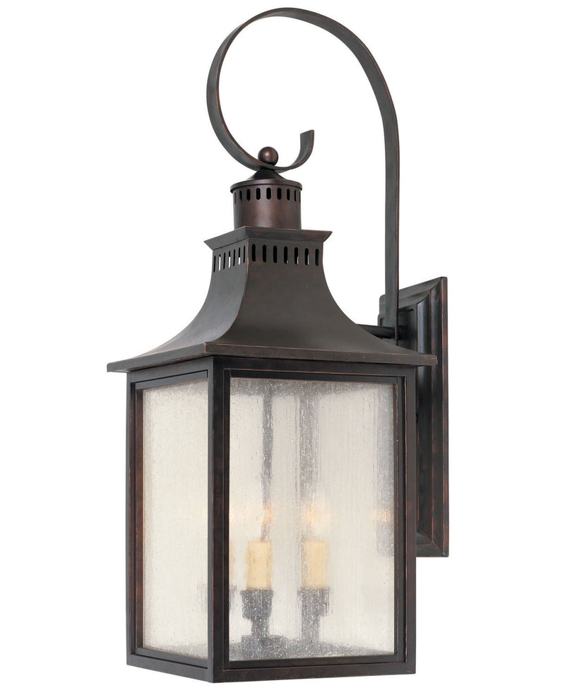 Monte Grande 3-Light Outdoor Wall Lantern in English Bronze