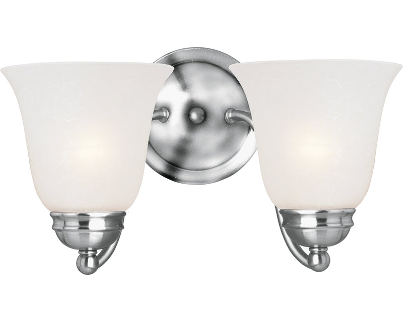 Basix 2 Light Bath Vanity Light in Polished Chrome